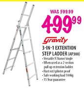 Gravity 3-In-1 Extention Step Ladder (AP300)-Each