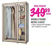 Double Frame Metal Closet-Each