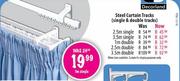 Steel Curtain Tracks Double-2.5m