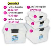Addis Clear Storage Box-28l Each