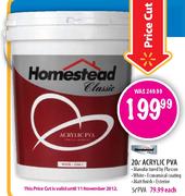 Homestead Classic Acrylic PVA-5ltr