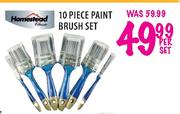 Homestead Classic 10 Piece Paint Brush Set-Per Set