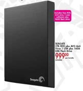 Seagate 2TB HDD Plus Anti Virus 1 User Plus 16GB Usb Flash Drive-Per Bundle