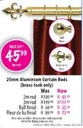 25mm Aluminium Curtain Rod Ball Finial