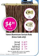 16mm Aluminium Curtain Rod-2m