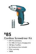 Ryobi Cordless Screwdriver Kit