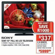 Sony Full HD LCD Television-40"