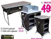 Camp Master 3 Shelf Cupboard-Each