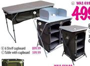  Camp Master 6 Shelf Cupboard-Each