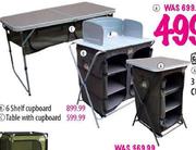 Camp Master Table With Cupboard-Each