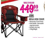 Camp Master Mega Arm Chair-Each