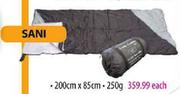 Camp Master 250g Sleeping Bags Sani-200cmx85cm Each