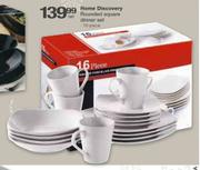 Home Discovery Rounded Square Dinner Set-16 Piece 
