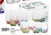 Coral Hi-Ball/Whisky Glasses-6 Pack