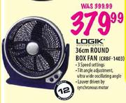 Logik 36cm Round Box Fan