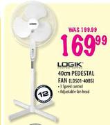 Logik 40cm Pedestal Fan
