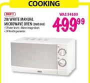 Defy White Manual Microwave Oven(DM0348)-20L 