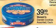 Queen's Danish Cookies Assorted-500g Each