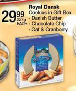 Royal Dansk Cookies In Gift Box Danish Butter, Chocolate Chip, Oat & Cranberry-227g Each