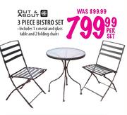 Out & About 3 Piece Bistro Set