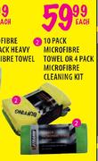 Stramm 10 Pack Microfibre Towel or 4 Pack Microfibre Cleaning Kit-Each