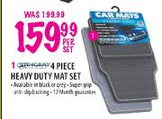 Stingray 4 Piece Heavy Duty Mat Set-Per Set