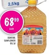 Sunfoil Sunflower Oil-5ltr Each