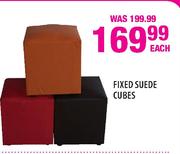 Fixed Suede Cubes-Each