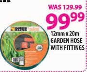 Garden master Garden Hose With Fittings (12mmX20m)