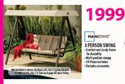 Mainstays 3 Person Swing