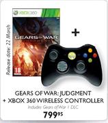 Gears Of War:Judgment + XBOX 360 Wireless Controller