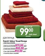 Glodina French Velour Towel Range-Each