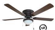 Logik 1 Light Ceiling Fan-132cm