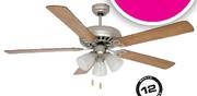 Logik 3 Light Ceiling Fan-132cm
