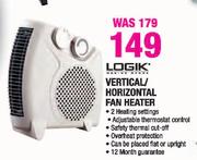 Logik Vertical/Horizontal Fan Heater