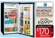 Kelvinator 110ltr Metallic Bar Fridge