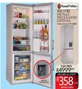 Russell Hobbs 350ltr Metallic Fridge & Water Dispenser
