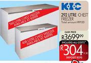 KIC 292ltr Chest Freezer