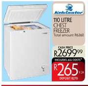 Kelvinator 110ltr Chest Freezer