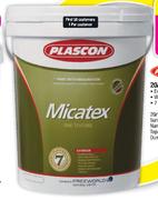 Plascon Micatex Colours-20L Each