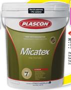 Plascon Micatex White-20L Each