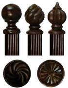 Finishing Touches Mahogany Reeded Or Rosewood Smooth Poles 2.5m Each