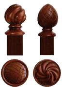 Finishing Touches Mahogany Reeded Or Rosewood Smooth Poles 3m Each