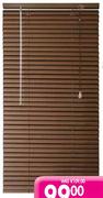 Finishung Touches Wood Grain Aluminium Venetian Blinds 960 x 1600mm
