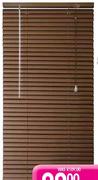 Finishung Touches Wood Grain Aluminium Venetian Blinds 470 x 900mm