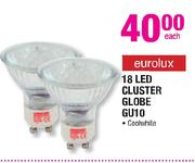 Eurolux 18 LED Cluster Globe GU10-Each