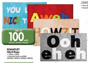 Romatuft Word Rugs-100cm x 60cm Each