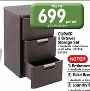 Curver 3 Drawer Storage Set