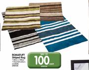 Romatuft Striped Rugs-100cm x 60cm Each