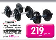 Trojan 10kg Dumbell Set-Per Set